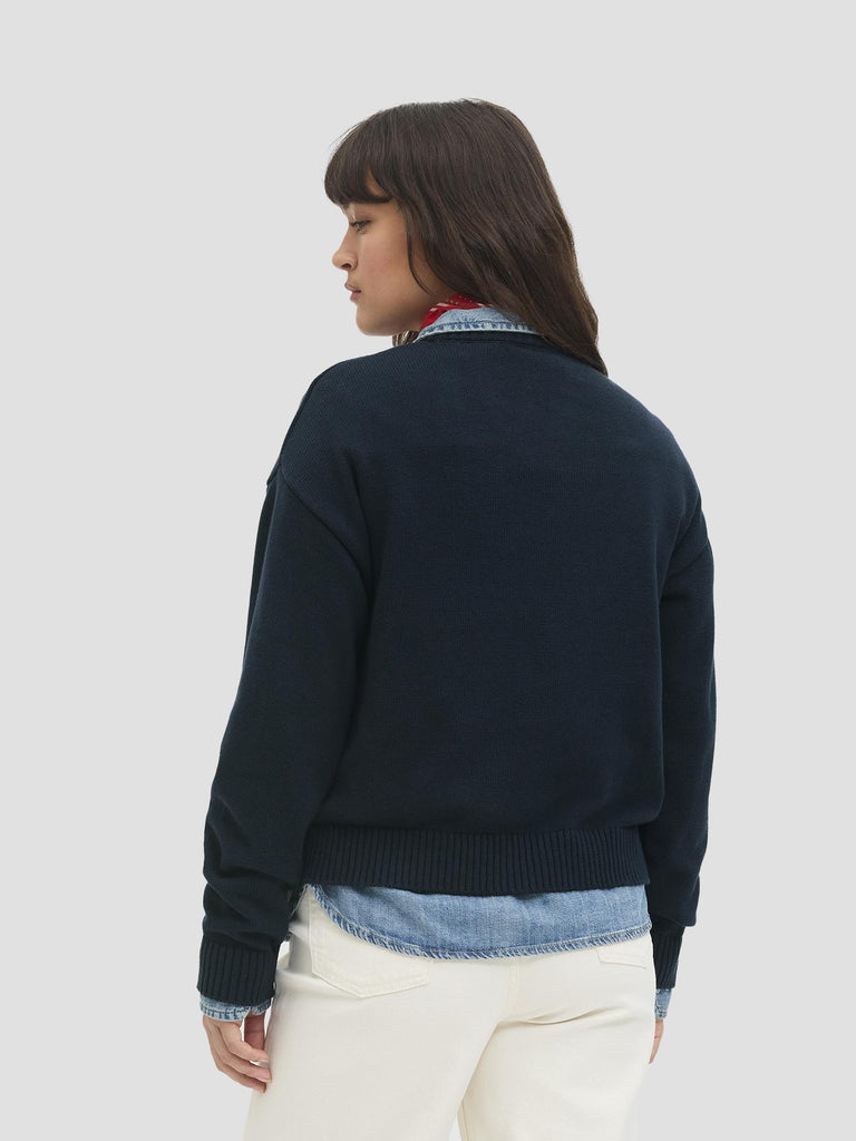JXBROOK CREW NECK KNIT 12281710 MARITIME BLUE JJXX 