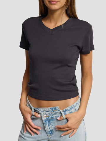 T-SHIRT SCOLLO A V TINDER252 MIDNIGHT SUITE BENEDICT 