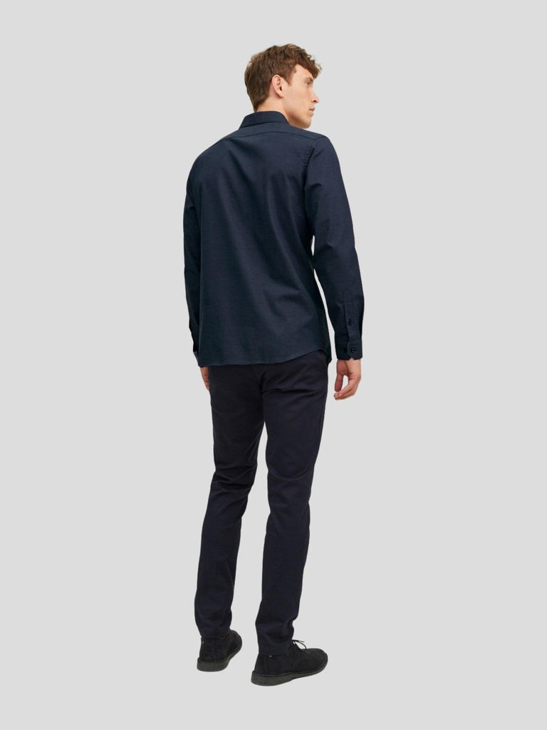 JPRBLAPARKER DETAIL SHIRT L/S NOOS 12238034 PERFECT NAVY JACK&JONES 
