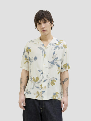 JORLUKE VARENNA AOP SHIRT SS 12271111 CLOUD DANCER JACK&JONES 