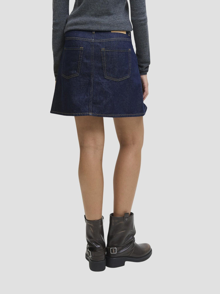 JXALORA MW PLEATED SKIRT DNM 12286392 DARK BLUE DENIM JJXX 