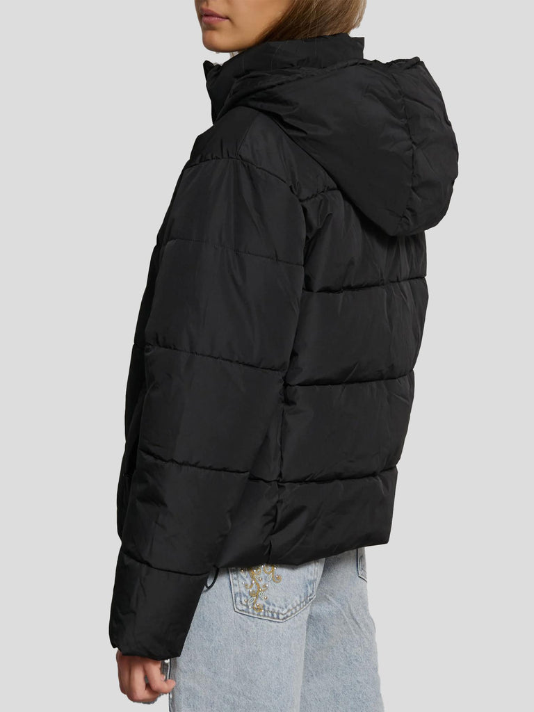 PIUMINO CON CAPPUCCIO ORPELLO BLACK SUITE BENEDICT 