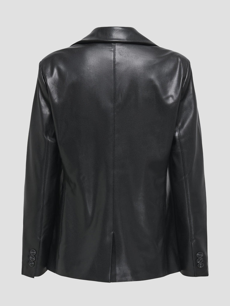 ONLVERONA FAUX LEATHER FIT BLAZER CC OTW 15350362 BLACK ONLY 