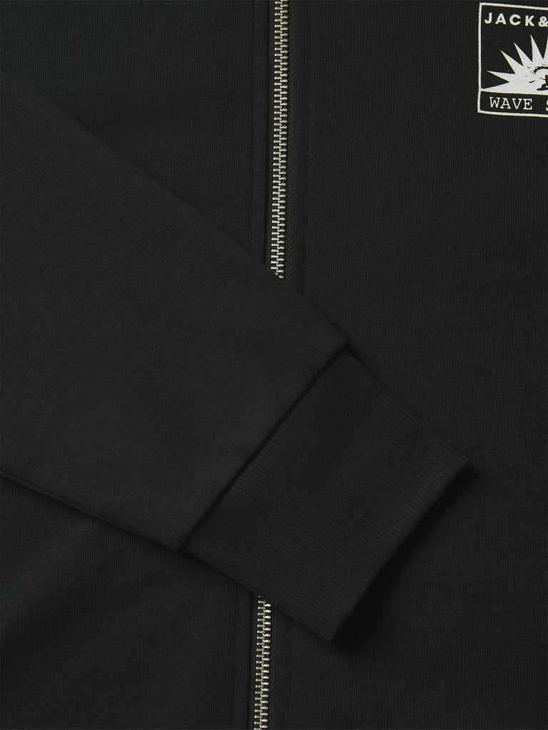 JJONE COLOR SUMMER SWEAT ZIP HOODIE 12269428 BLACK JACK&JONES 