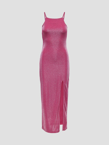 ONLCALLA S/L GLITTER DRESS JRS 15347985 BRIGHT ROSE ONLY 