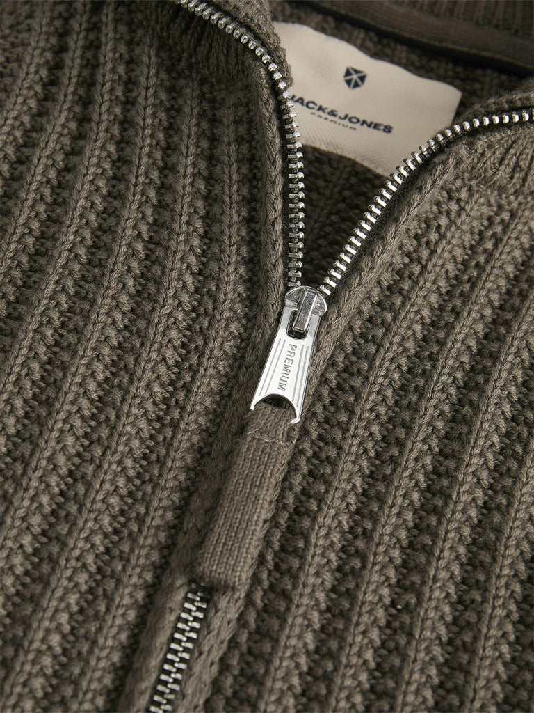 JPRBLUSPENCER KNIT FULL ZIP 12282220 BLACK OLIVE JACK&JONES 