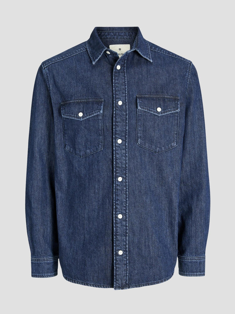 JPRBLUBRUCE DENIM L/S SHIRT 12275137 DARK DENIM JACK&JONES 