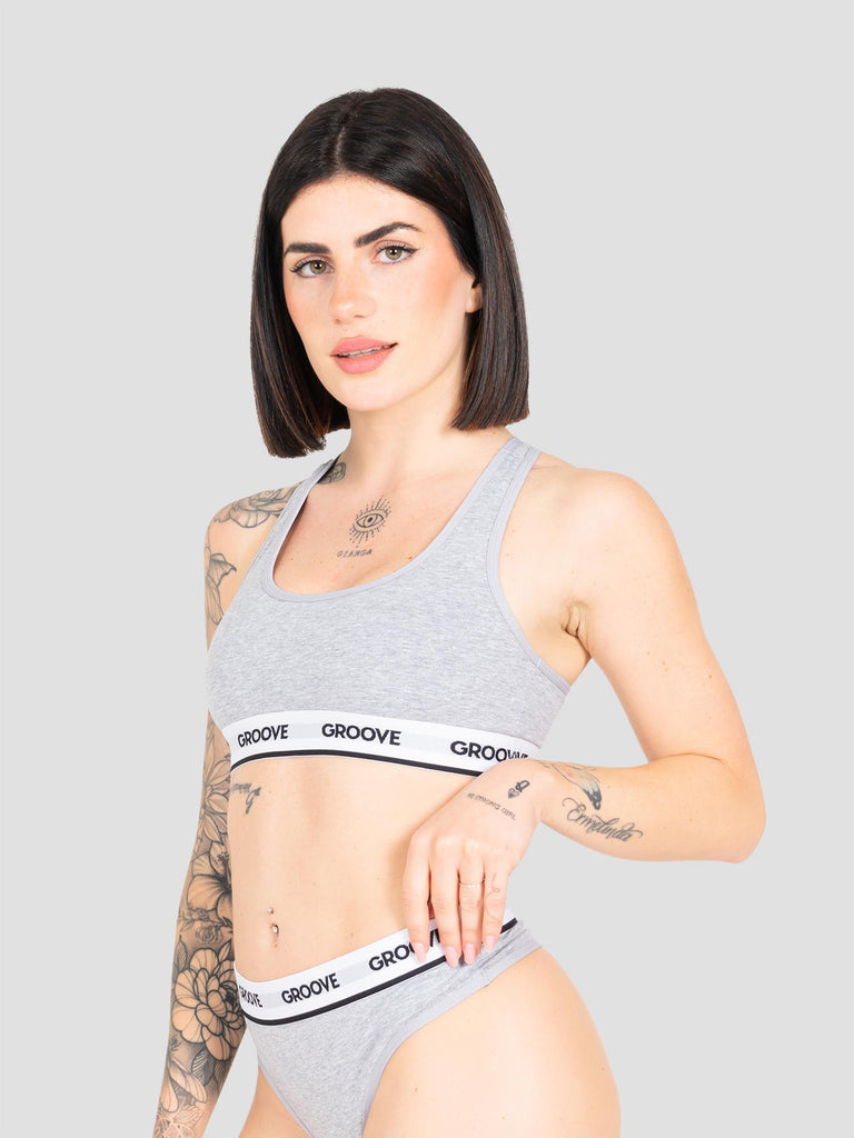 BASIC BRALETTE UND006W GREY GROOVE 