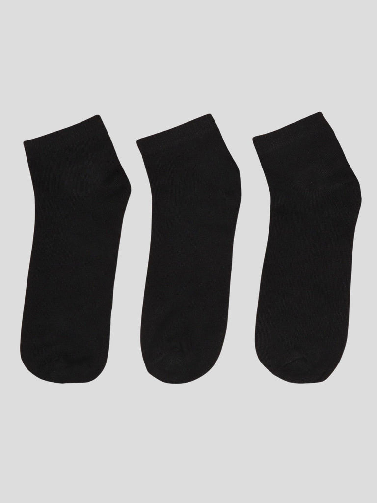 CALZINO BASSO 3 PAIA PACK GRO1003 NERO GROOVE 