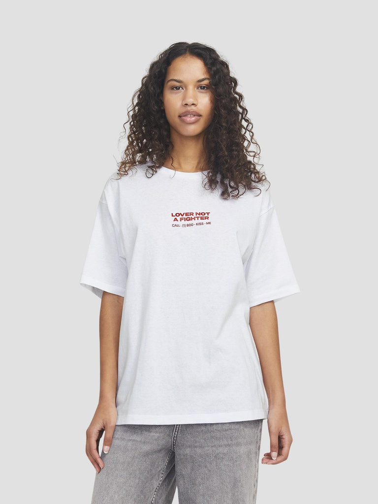 JXVALENTINE LOOSE SS TEE JRS 12275280 BRIGHT WHITE JJXX 