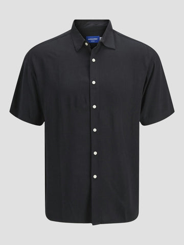 JORJOSHUA VISCOSE SHIRT SS 12271078 BLACK JACK&JONES 