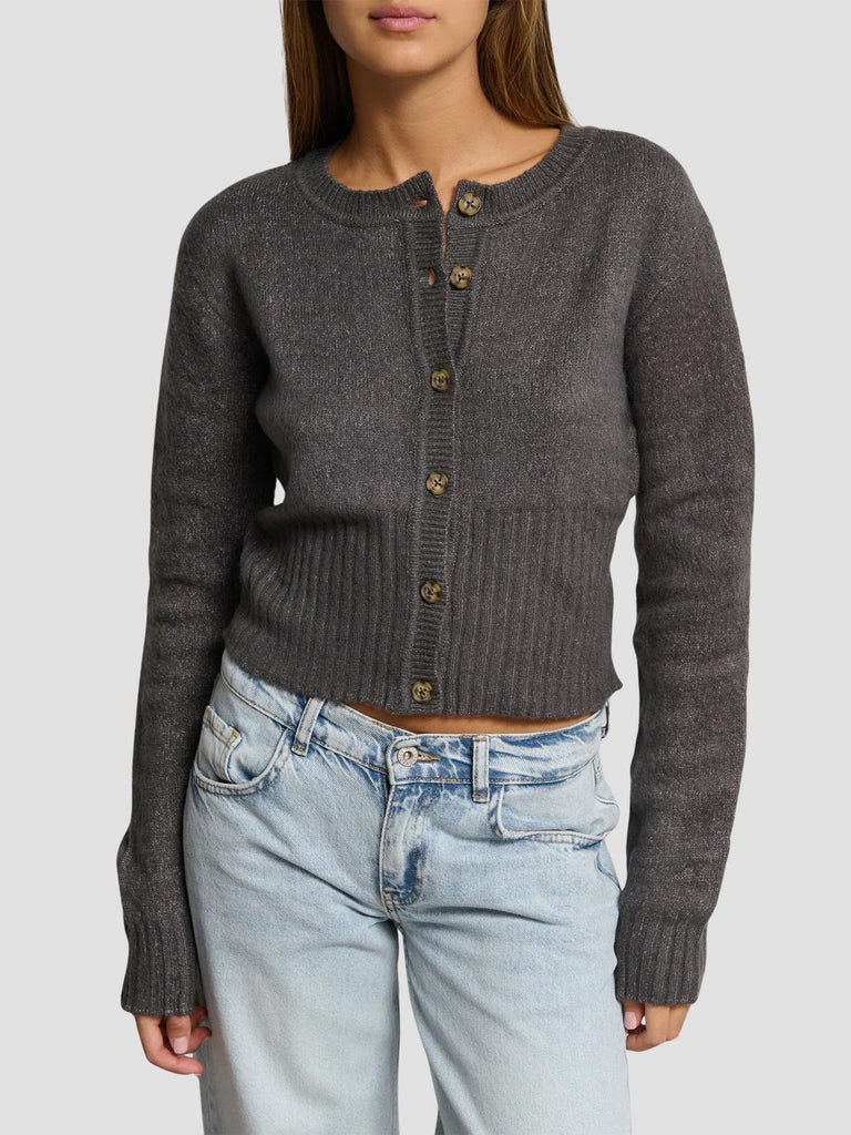 CARDIGAN CON BOTTONI PRAY DK GREY SUITE BENEDICT 