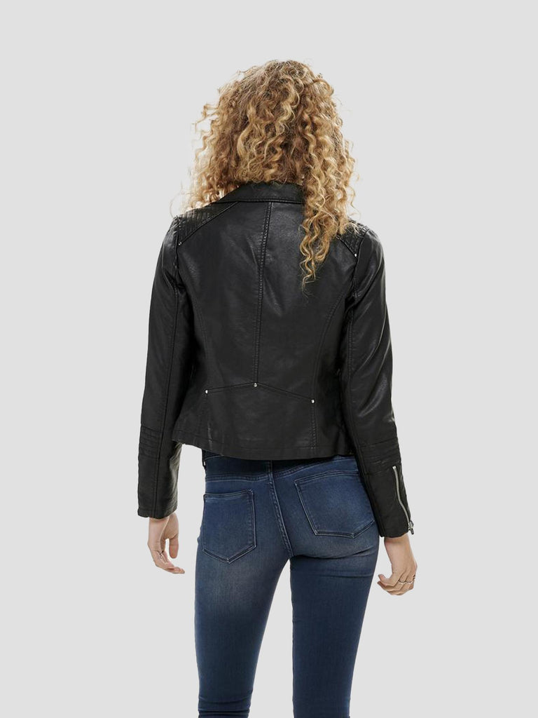 GEMMA FAUX LEATHER BIKER OTW NOOS 15153079 BLACK ONLY 