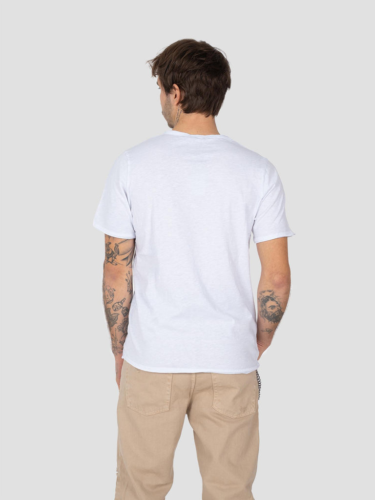 JERSEY FIAMMATA TAGLIO VIVO TSHIRT001 BIANCO GROOVE 