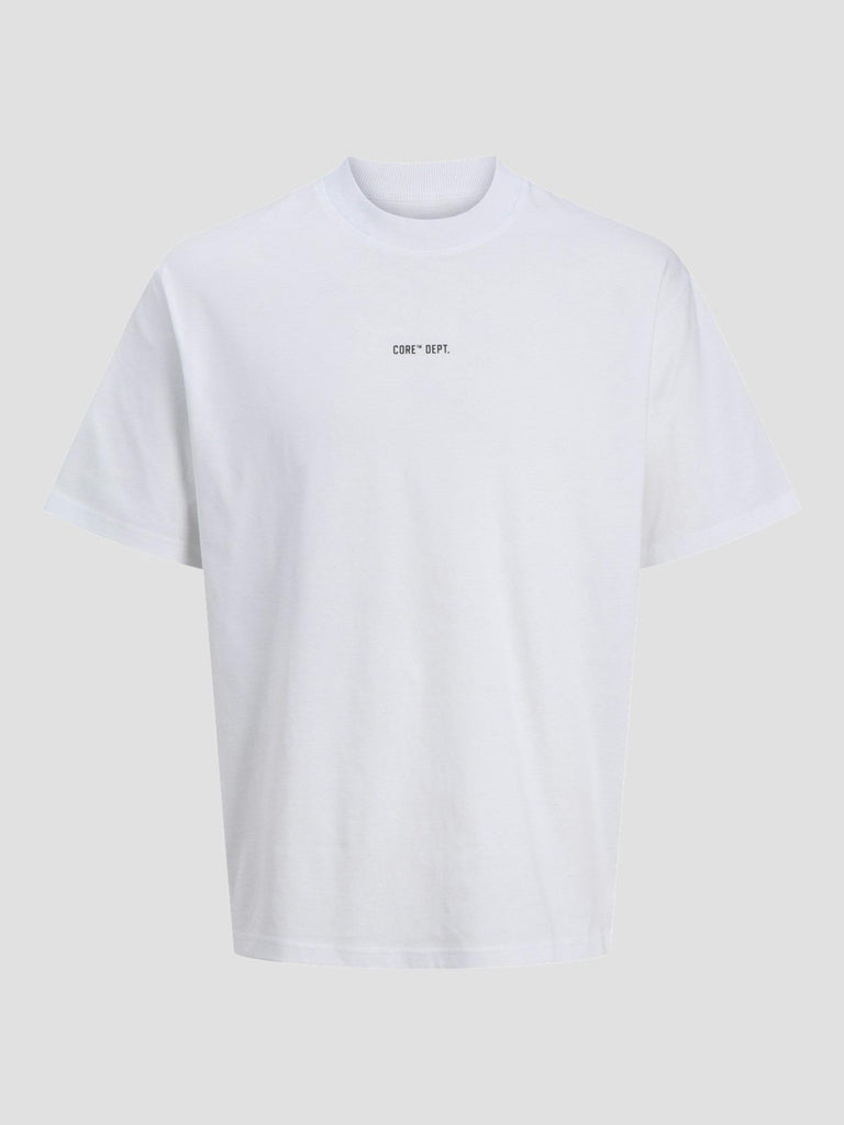 JCOCONCRETE TEXT BACK TEE SS CREW NECK 12273287 BRIGHT WHITE JACK&JONES 