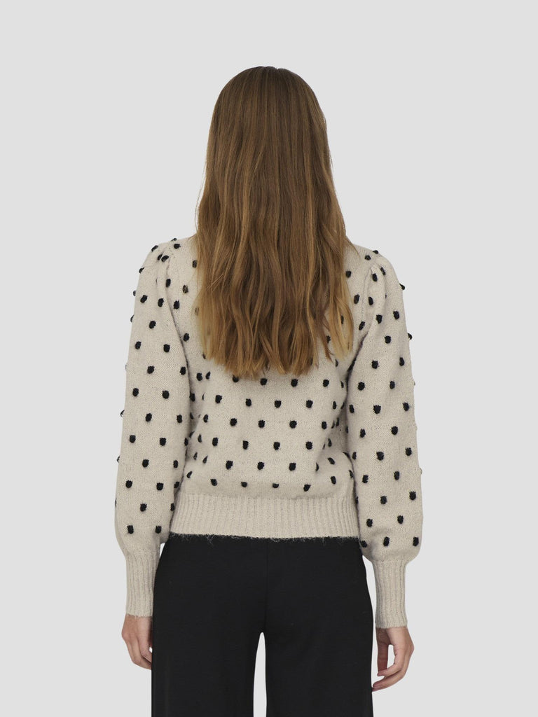 JDYSIGRID LIFE L/S ON PUFF PULL KNT NOOS 15304813 CEMENT JACQUELINE DE YONG 