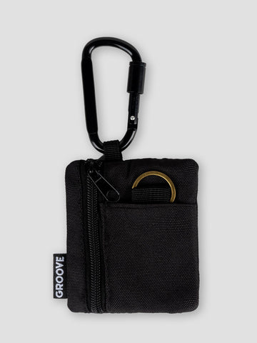 PORTAMONETE CON MOSCHETTONE GRO7022 BLACK GROOVE 