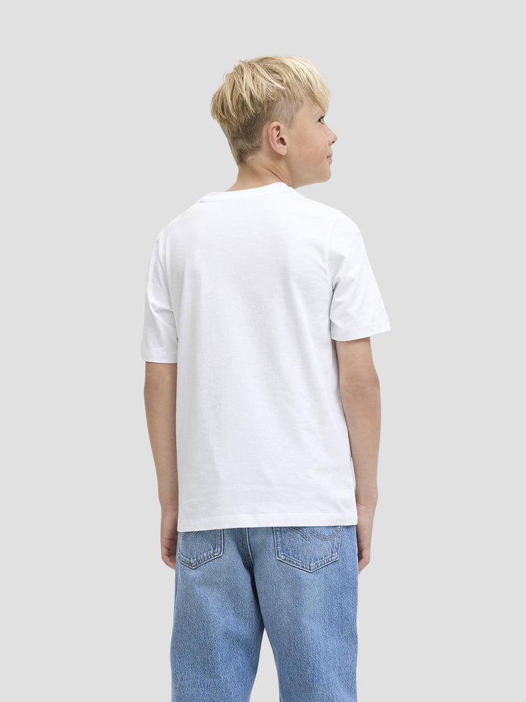 JJELOGO TEE SS ONECK 2 COL AW25 NOOS JNR 12280070 CLOUD DANCER JACK&JONES 