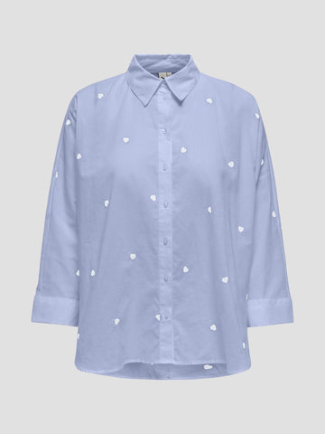 ONLNEW LINA GRACE LS EMB SHIRT NOOS WVN 15283743 HEART BRUNNERA ONLY 