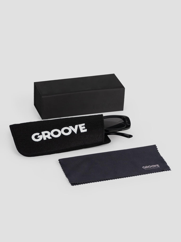 OVAL SLIM SUN001/08A BLACK BLACK GROOVE 