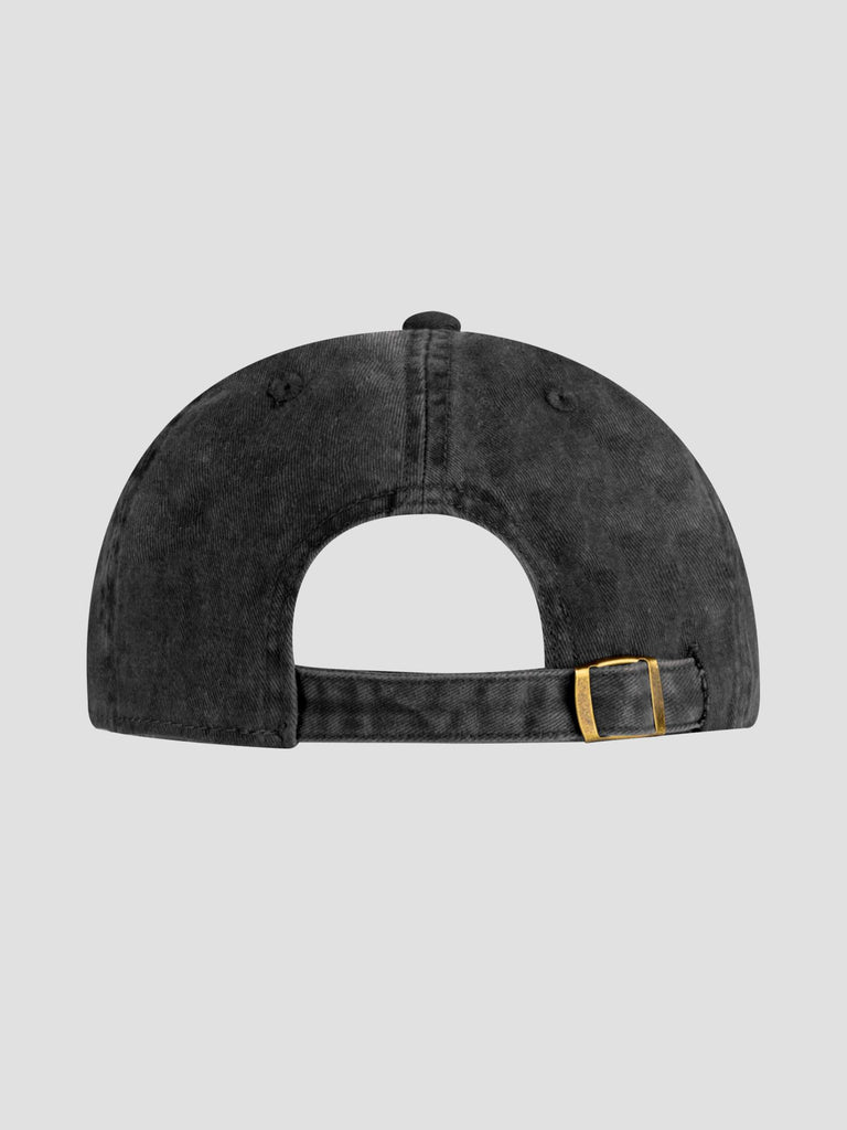 STONE WASHED CAP012 BLACK GROOVE 