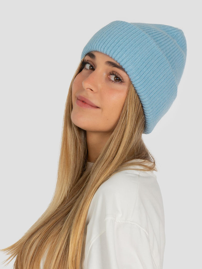 BEANIE MISTO LANA FASCIA ALTA GRO2013 AZZURRO GROOVE 