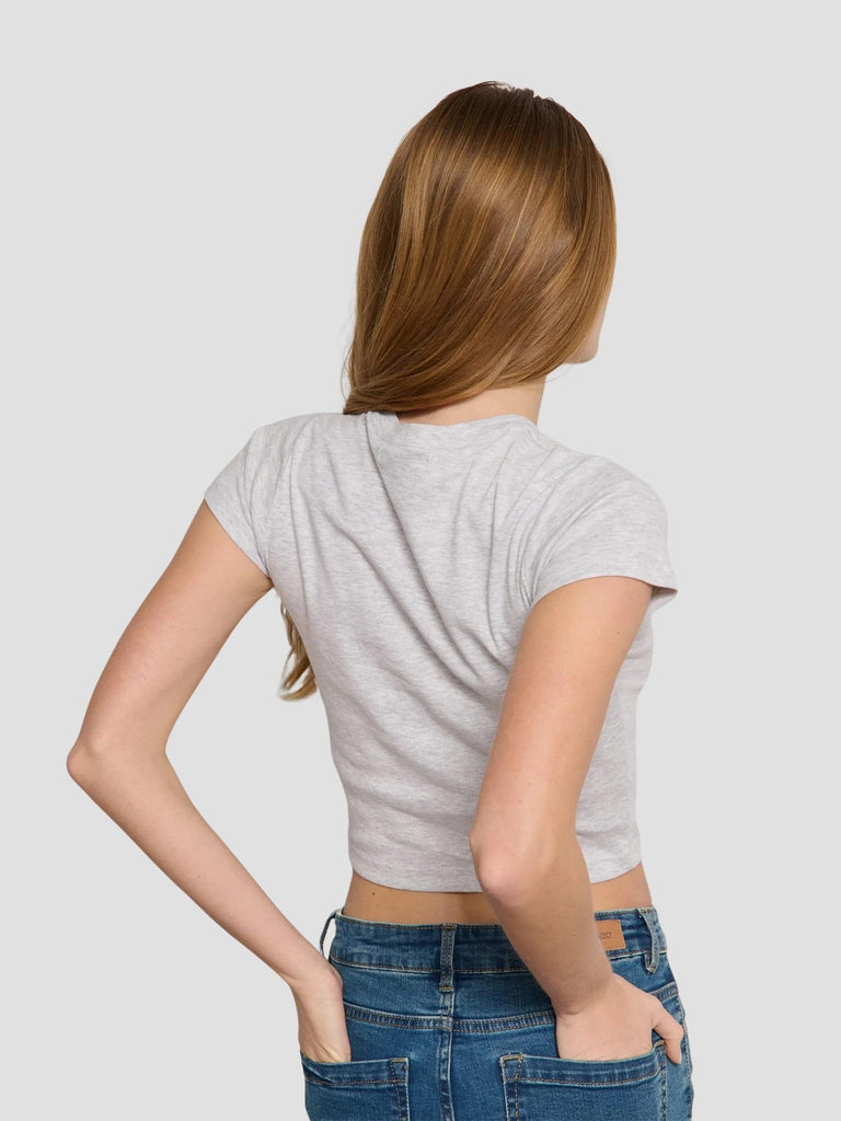 TSHIRT SCOLLO A V TINDER251 PEARL MEL SUITE BENEDICT 