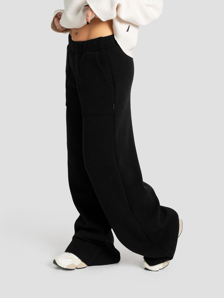 PANTAPALAZZO TASCHE FRONTALI TESSUTO MAGLIA GREEDO02/MO NERO GROOVE 