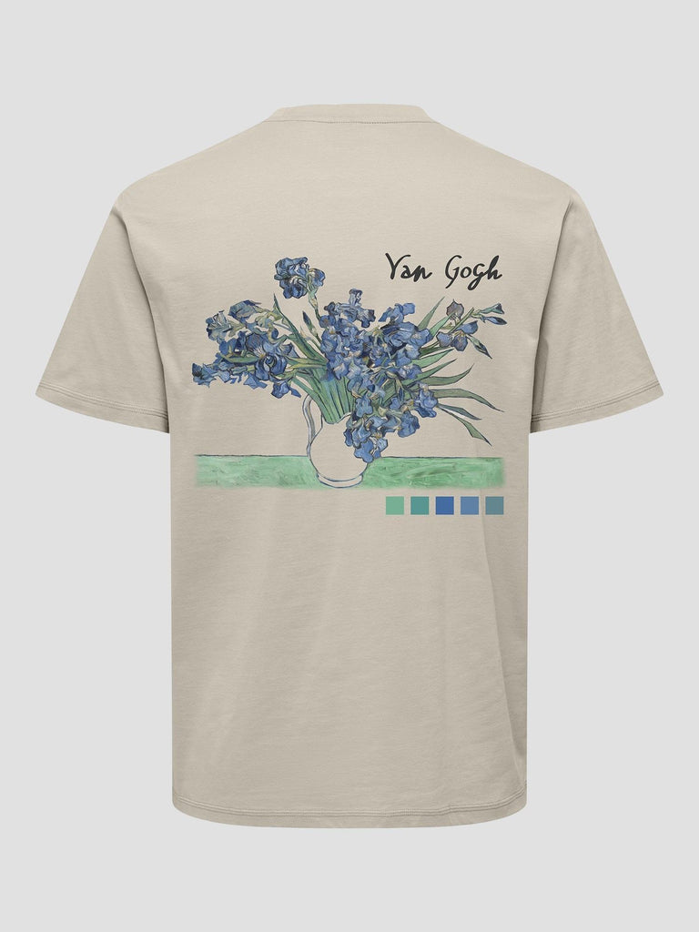 ONSVAN GOGH REG SS TEE 22034221 SILVER LINING ONLY&SONS 