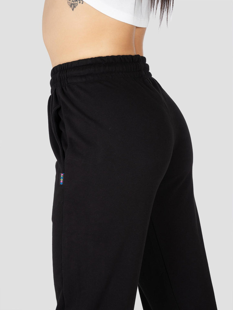JOGGER FELPA LARGE PESO MEDIO SWEPAN404W NERO GROOVE 