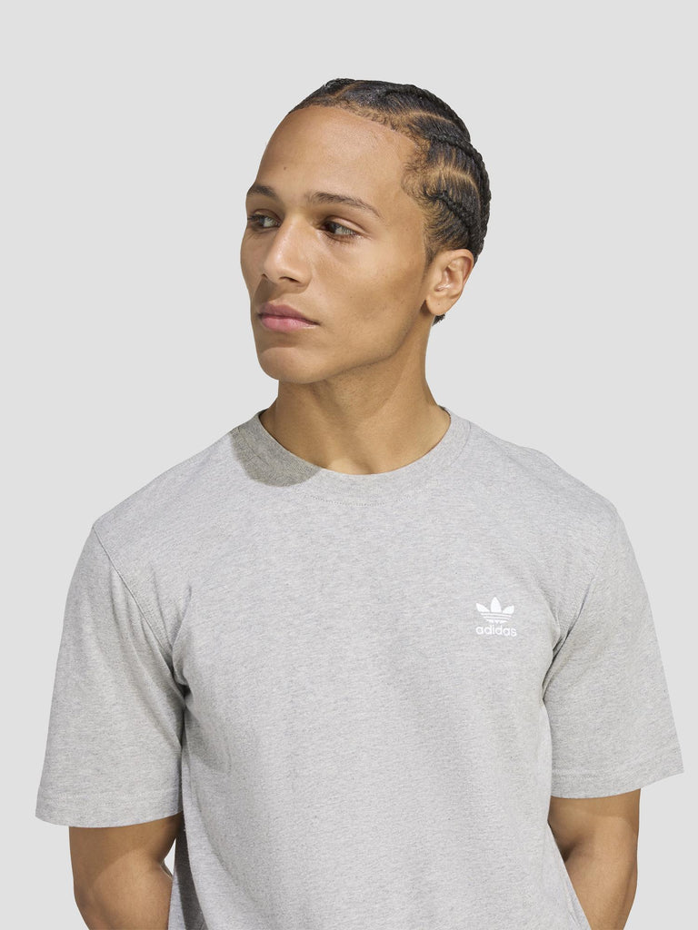 TREFOIL ESS TEE JY6267 GREY WHITE ADIDAS 