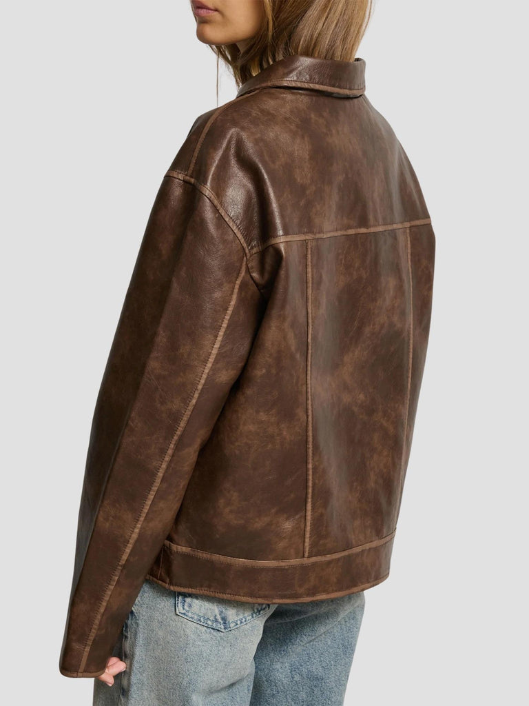 GIACCA ECOPELLE OKAYAMA BROWN SUITE BENEDICT 