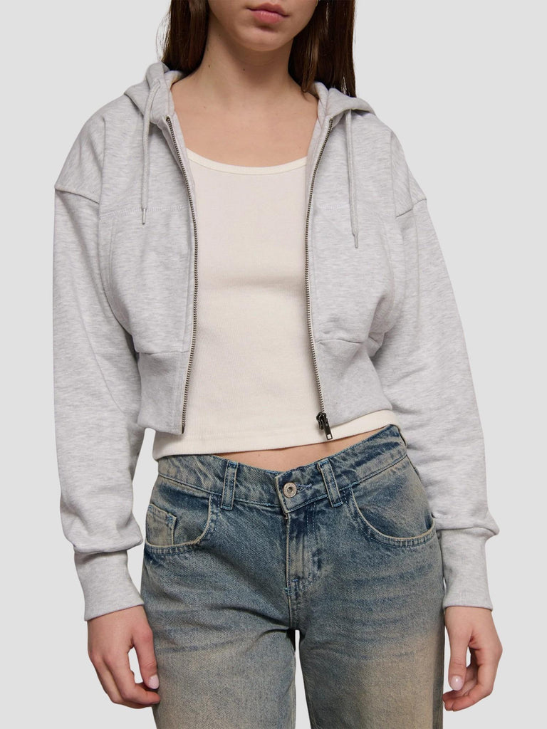 FELPA CON CAPPUCCIO CROP KOREA252 PEARL MEL SUITE BENEDICT 