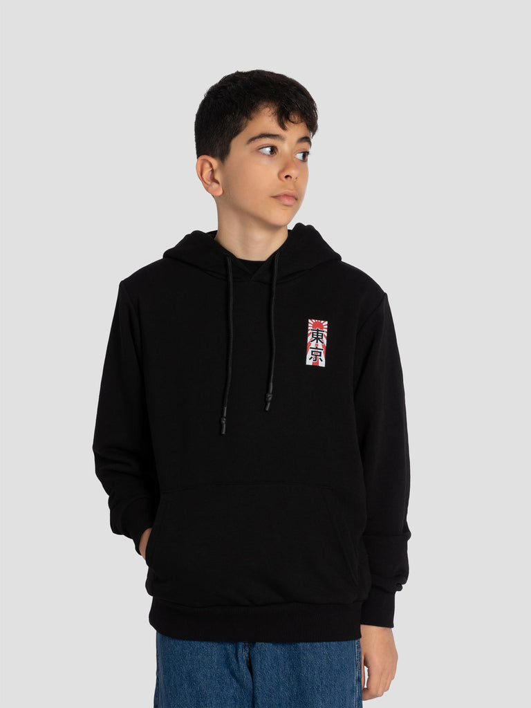 HOODIE PRINTED SWEAT26 NEW WAVE NERO GROOVE 