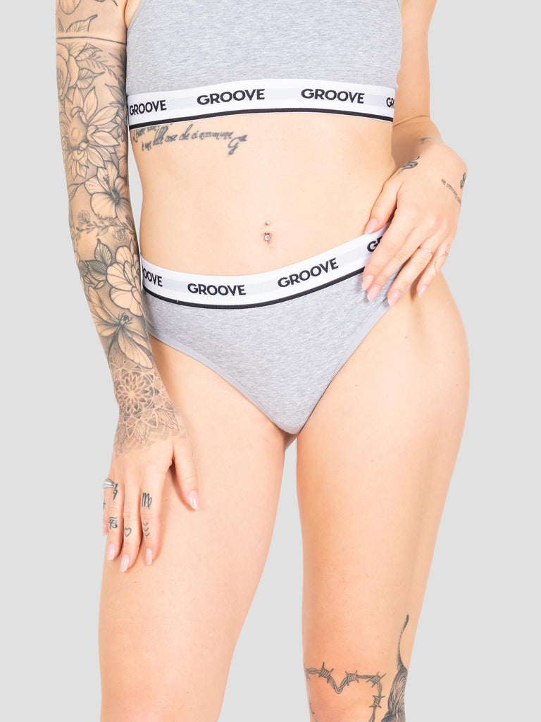 BASIC THONG UND005W GREY GROOVE 