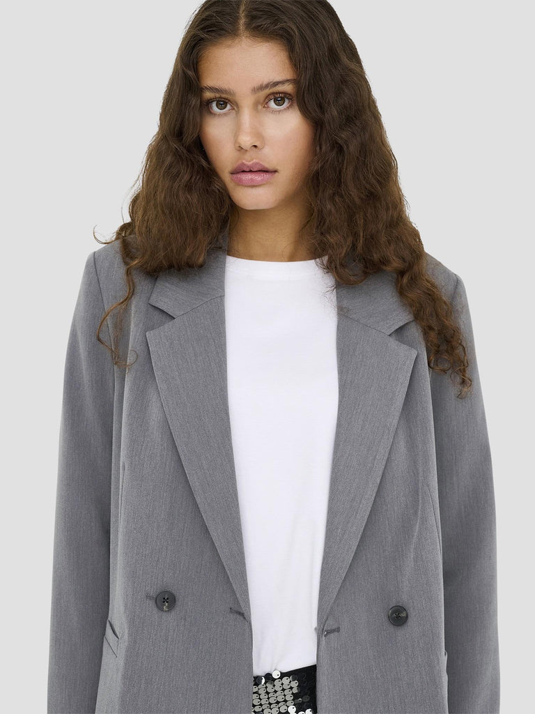 JDYERICA L/S BLAZER TLR 15356691 LIGHT GREY MELANGE JACQUELINE DE YONG 