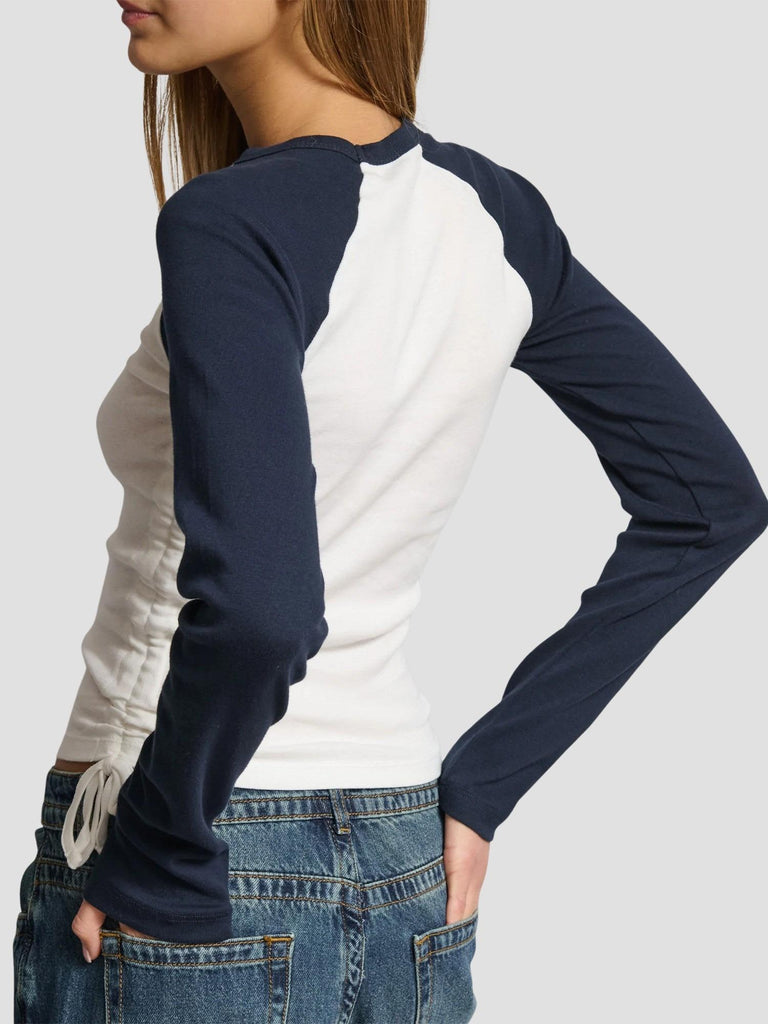 T-SHIRT RAGLAN STAMPATA GORIZIA-KISSNY OFFWH-DK NAVY SUITE BENEDICT 