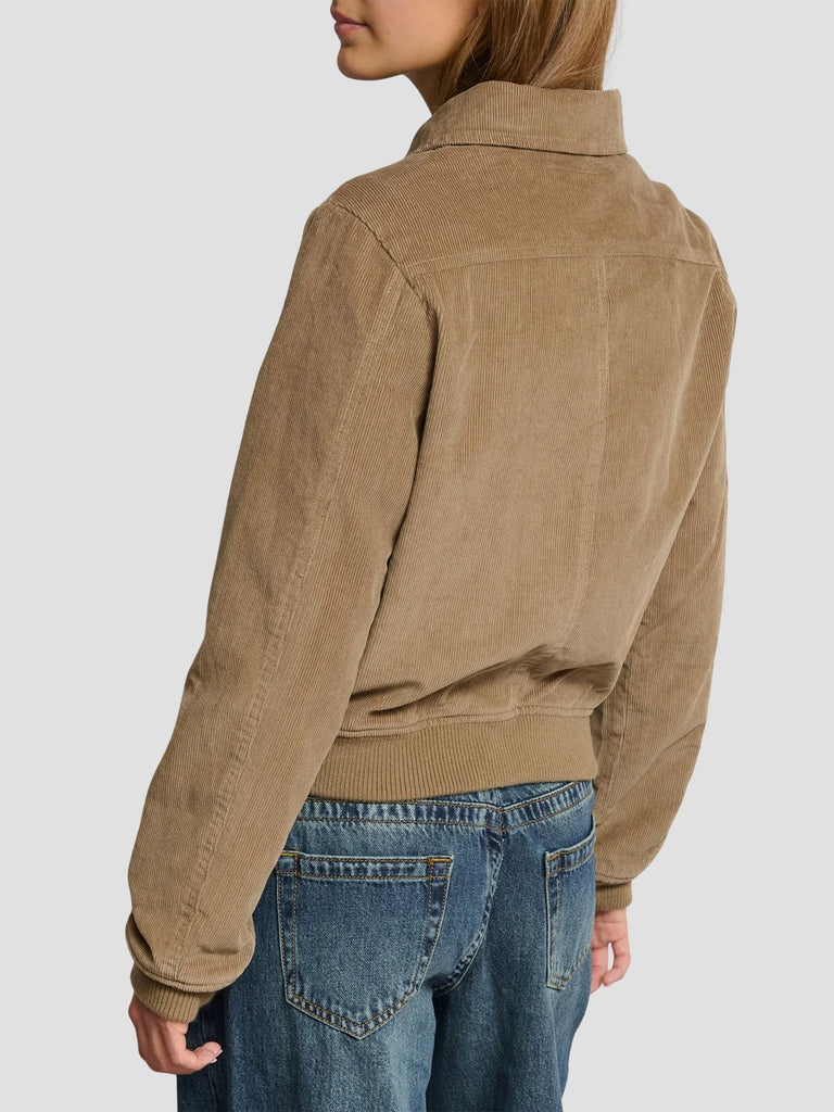 GIACCA BOMBER VELLUTO A COSTE OAXACA252 BEIGE SUITE BENEDICT 