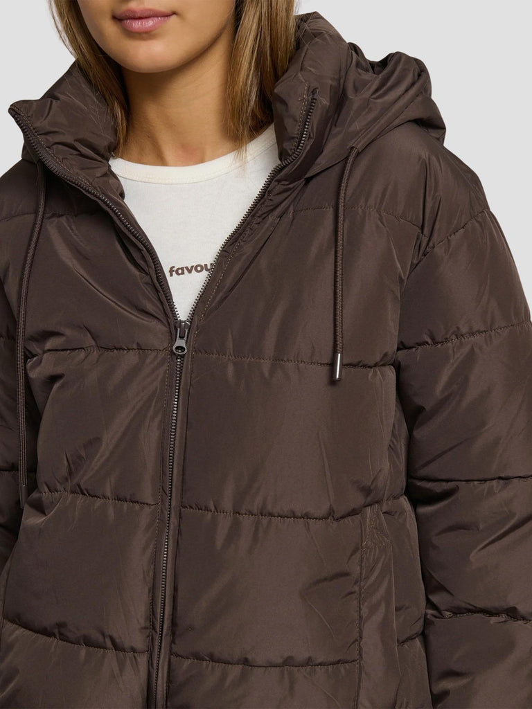 PIUMINO CON CAPPUCCIO ORPELLO BROWN SUITE BENEDICT 