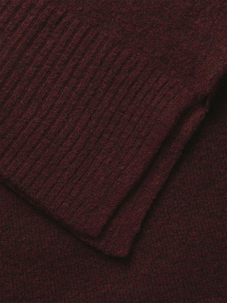 JXLUCCA DIVERSE V-NECK KNIT SN 12259235 CABERNET JJXX 
