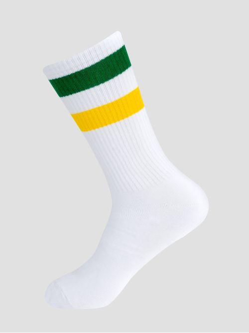 CREW SOCKS GRO1015 WHI GRE OCR GROOVE 