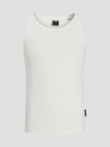 JCOSTRATUS BREAK RIB TANK TOP 12276986 CLOUD DANCER JACK&JONES 