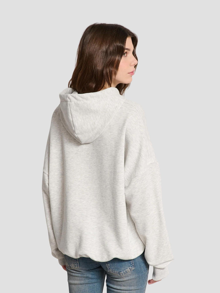 FELPA OVERSIZE CON STAMPA A RIGHE KEIRA-BFLY PEARL MEL SUITE BENEDICT 