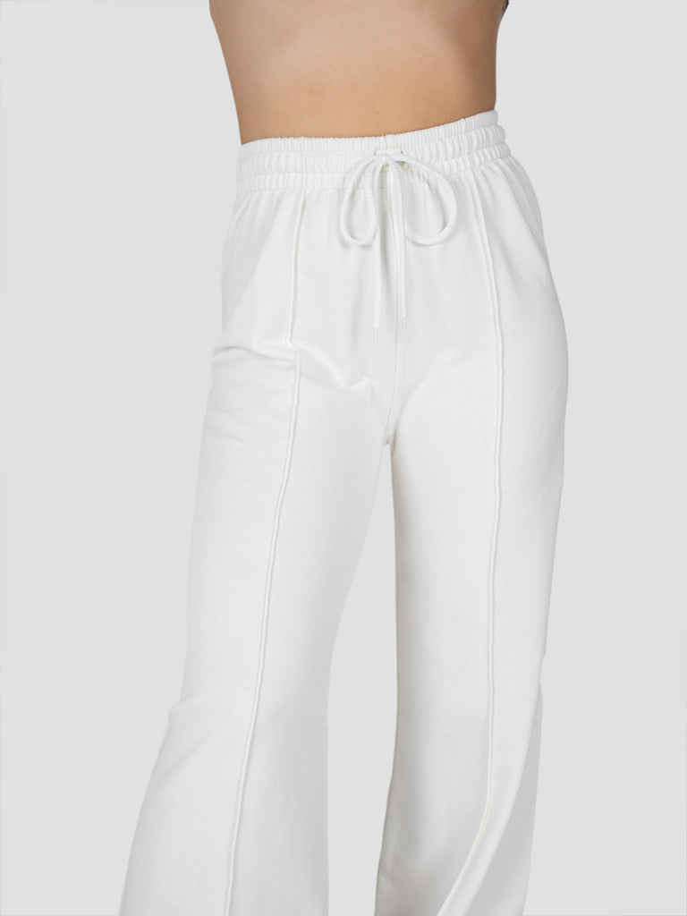 GROOVE PANTALONE TUTA NEW OVER MAXI PANT PESO MEDIO BARL424W PANNA GROOVE 