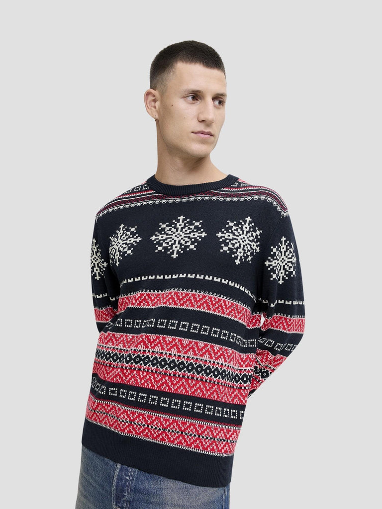 JJXMAS NOEL KNIT CREW NECK 12279840 SKY CAPTAIN JACK&JONES 