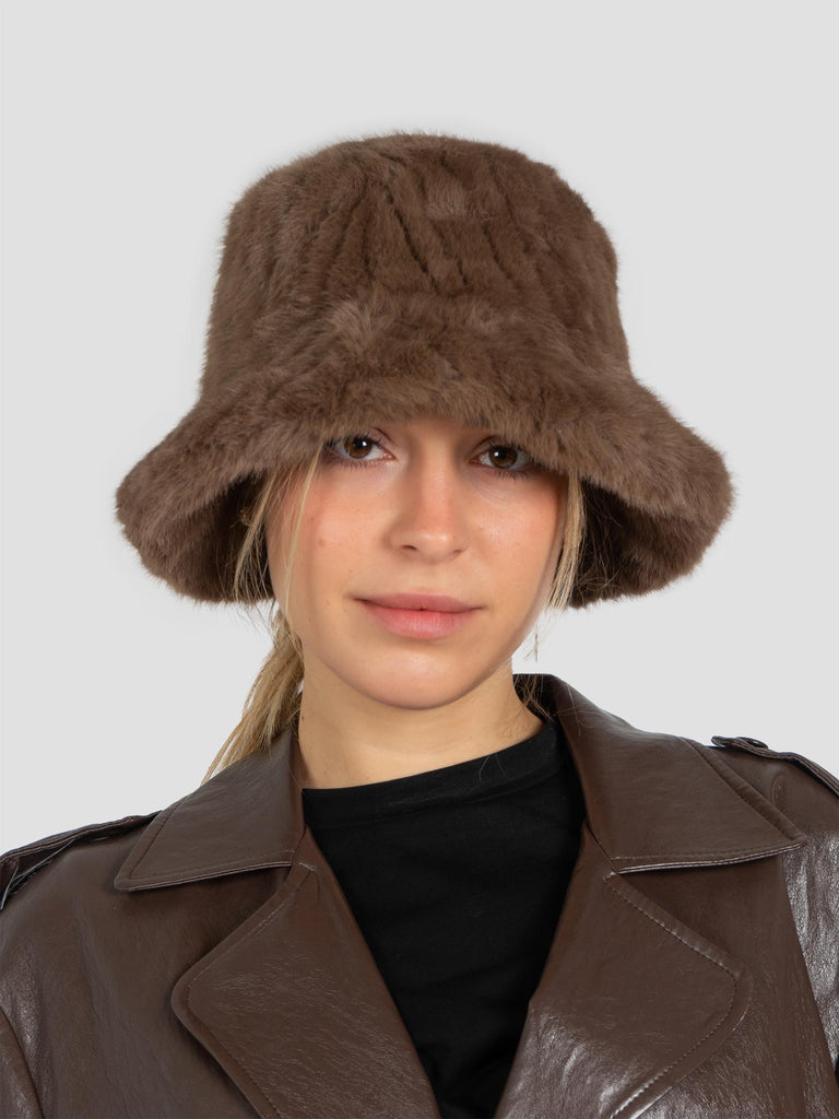 FURRY BUCKET CAP016 BROWN GROOVE 