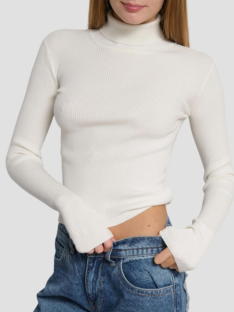 MAGLIA A COSTINE COLLO ALTO POLLICINO252 OFFWHITE SUITE BENEDICT 