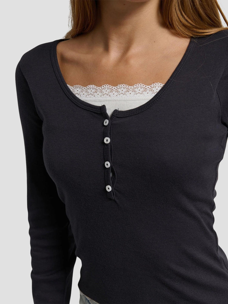 TOP DOPPIO CON PIZZO GENEVE252 MIDNIGHT SUITE BENEDICT 