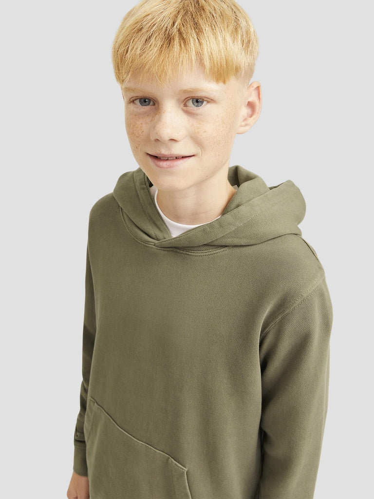 JJECHARGE FADED SWEAT HOOD SN JNR 12274793 SILVER SAGE JACK&JONES 