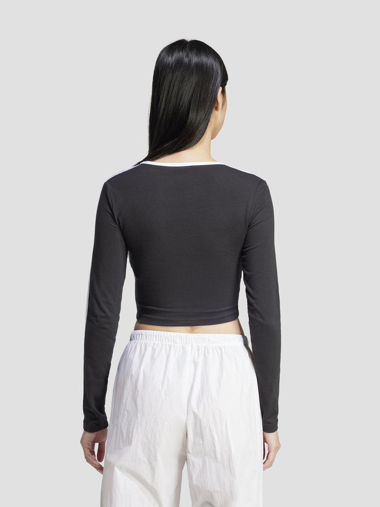 3S LS CROP JD4624 BLACK ADIDAS 